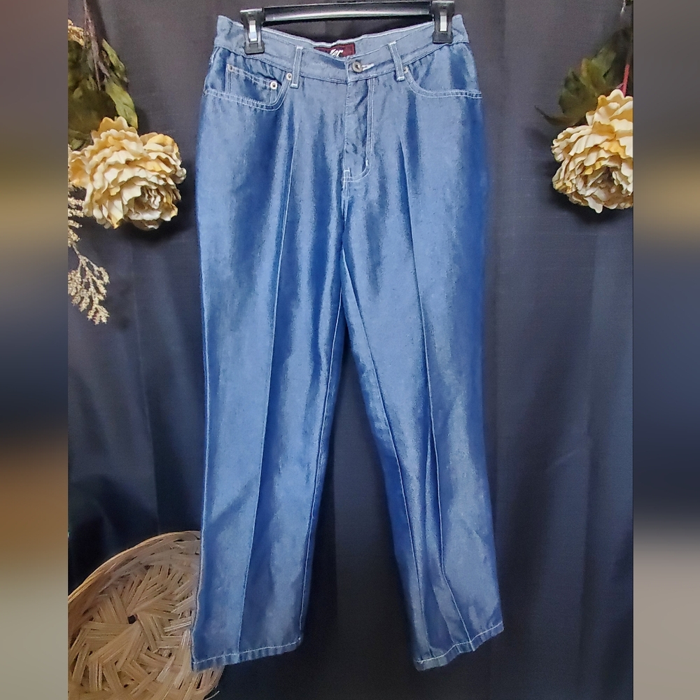 VTG LAZER SZ 9 WMS metallic sheen jeans